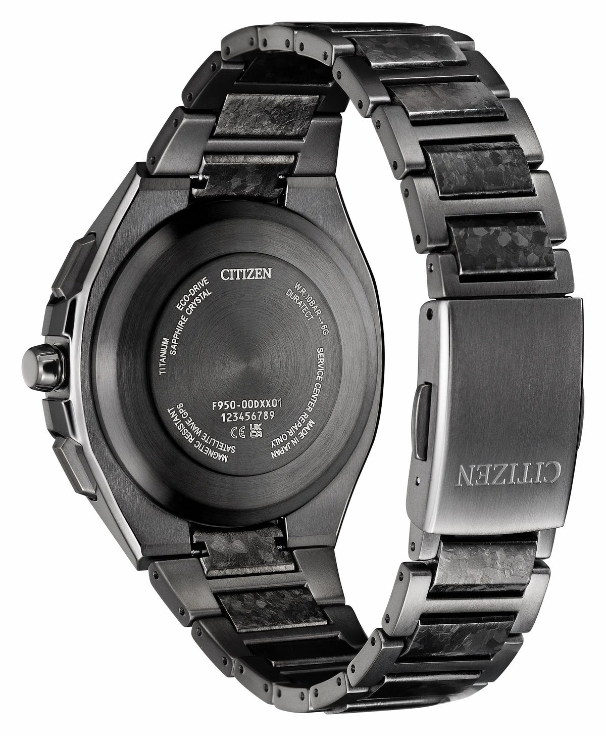 ATTESA Black Dial Super Titanium Bracelet CC4107-80H