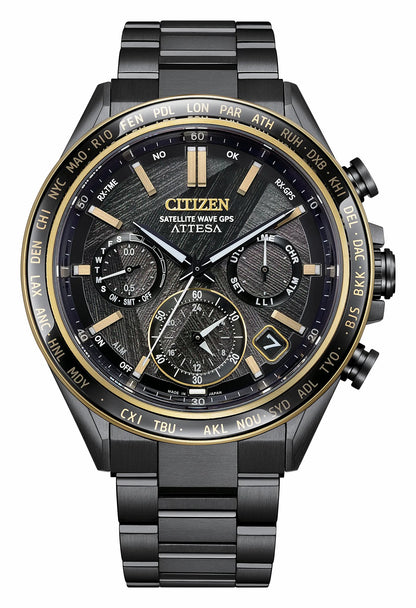ATTESA LIGHT in BLACK Black Dial Super Titanium with DLC Coating Bracelet CC4078-51E