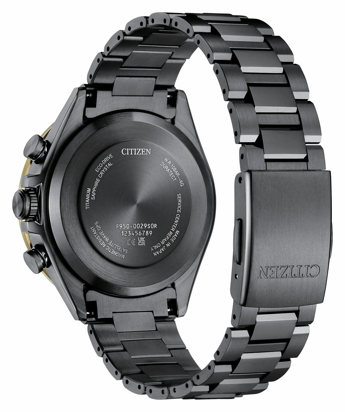 ATTESA LIGHT in BLACK Black Dial Super Titanium with DLC Coating Bracelet CC4078-51E
