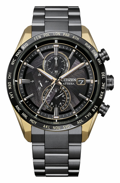 ATTESA LIGHT in BLACK Black Dial Super Titanium with DLC Coating Bracelet AT8384-58E