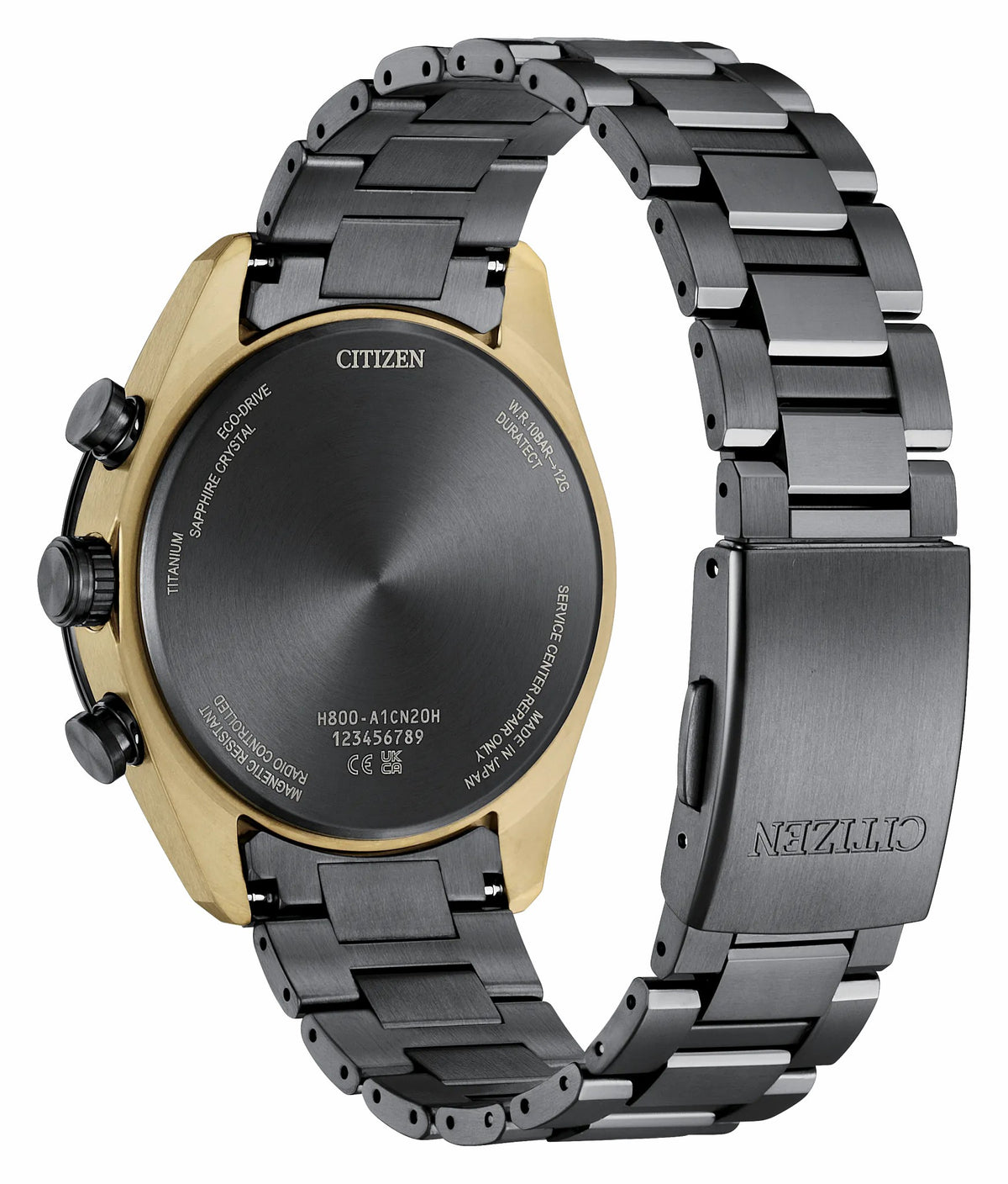 ATTESA LIGHT in BLACK Black Dial Super Titanium with DLC Coating Bracelet AT8384-58E