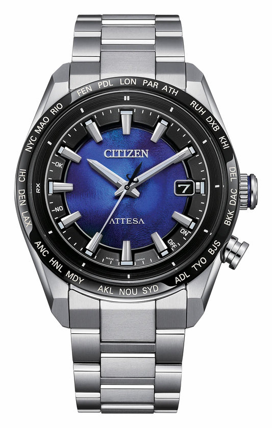 ATTESA Blue Dial Super Titanium with Duratect Platinum Bracelet CB0288-65L