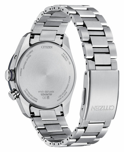 ATTESA Blue Dial Super Titanium with Duratect Platinum Bracelet CB0288-65L