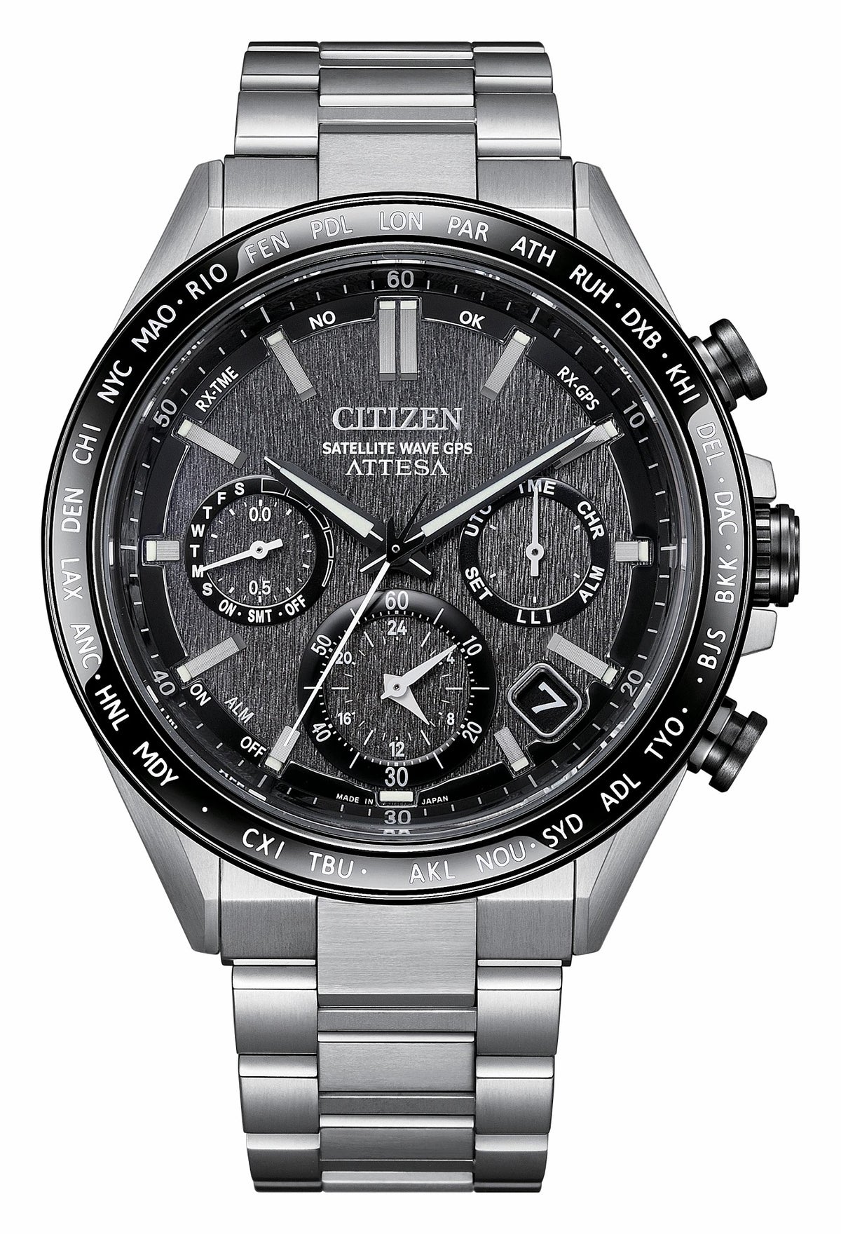 ATTESA Gray Dial Super Titanium Bracelet CC4058-67X