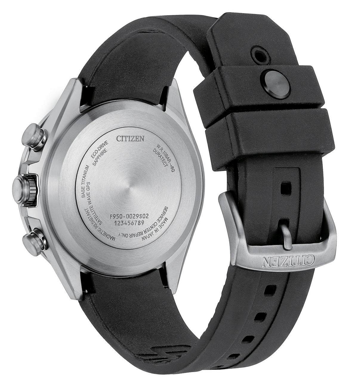 ATTESA Blue Dial Polyurethane Strap CC4050-18L