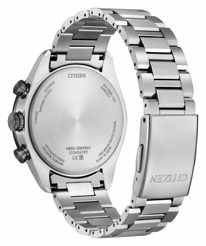 ATTESA Black Dial Super Titanium with DLC Coating Bracelet AT8295-56E
