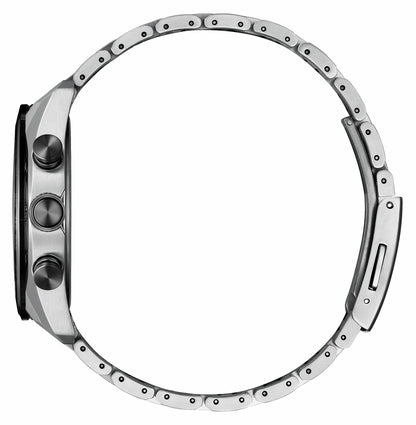 ATTESA Black Dial Super Titanium with DLC Coating Bracelet AT8295-56E