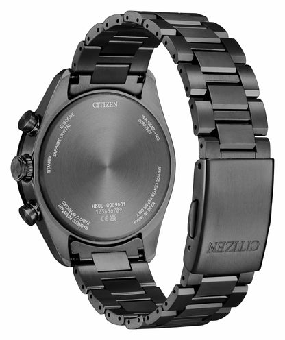 ATTESA Black Dial Super Titanium with DLC Coating Bracelet AT8294-59E