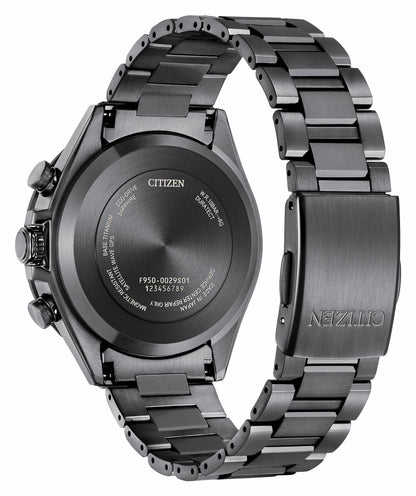 ATTESA Black Dial Super Titanium with DLC Coating Bracelet CC4055-65E