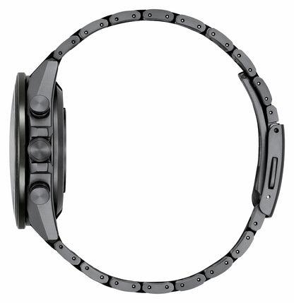 ATTESA Black Dial Super Titanium with DLC Coating Bracelet CC4055-65E