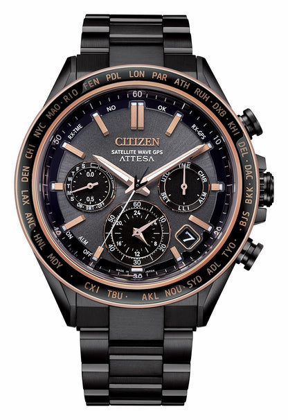 ATTESA Brown Dial Super Titanium with DLC Coating Bracelet CC4074-61W