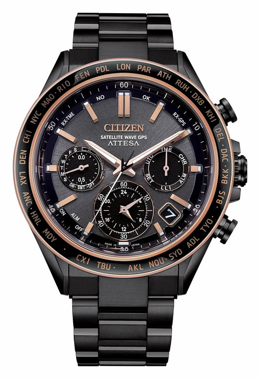 ATTESA Brown Dial Super Titanium with DLC Coating Bracelet CC4074-61W