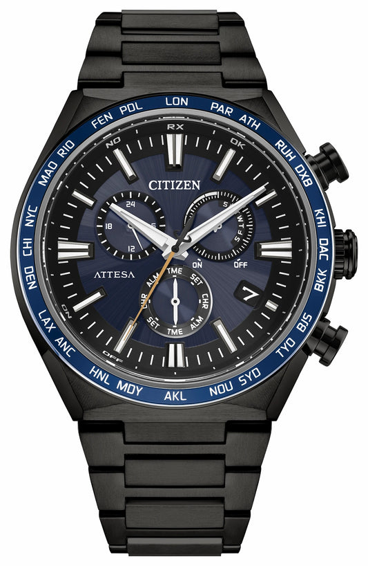 ATTESA Blue Dial Super Titanium with DLC Coating Bracelet CB5967-66L