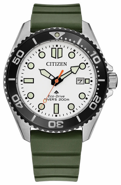 Promaster Dive White Dial Polyurethane Strap BN0265-00A