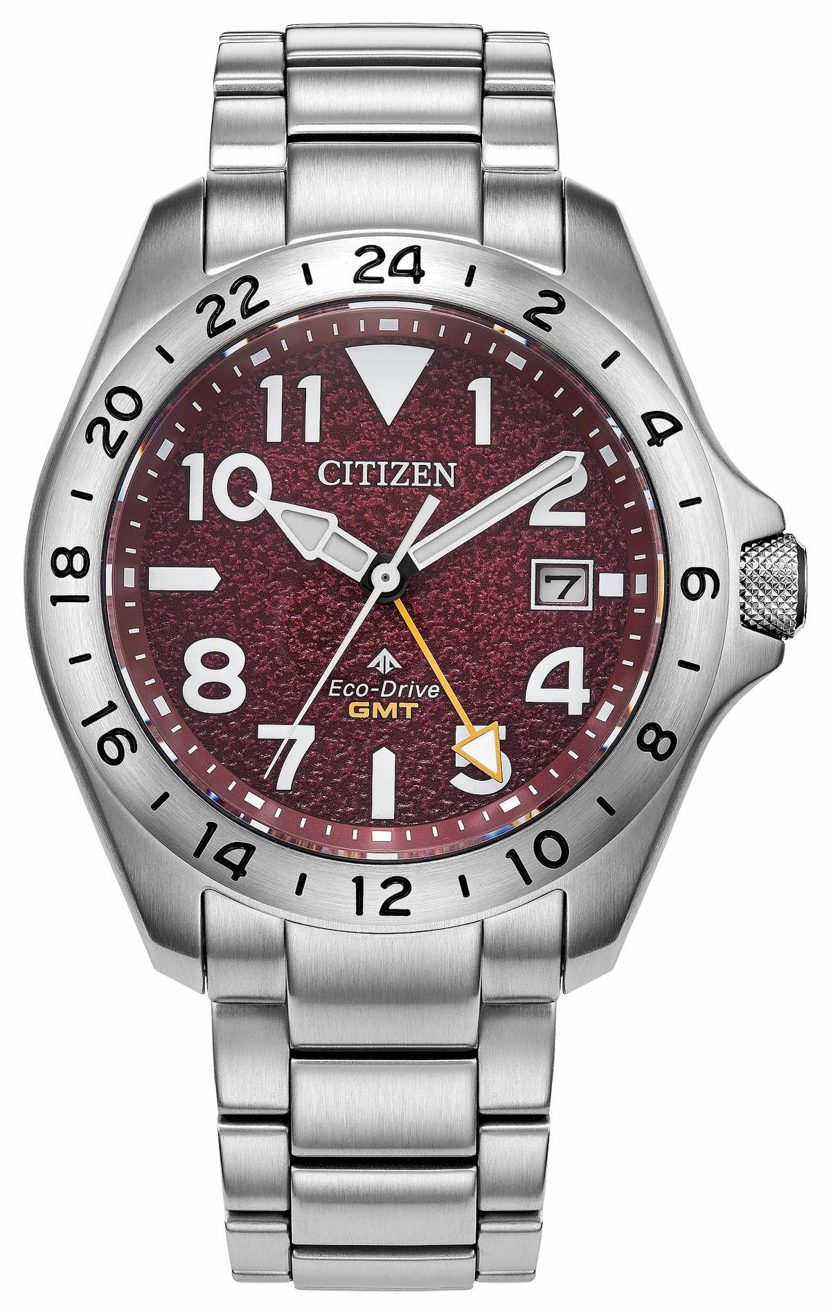 Promaster Land GMT Red Dial Stainless Steel Bracelet BJ7150-50W