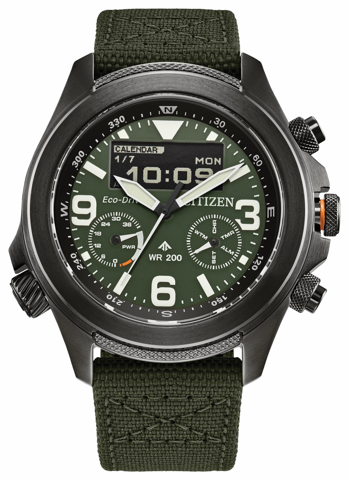 Promaster Land U822 Green Dial CORDURA® Strap JV1005-02W