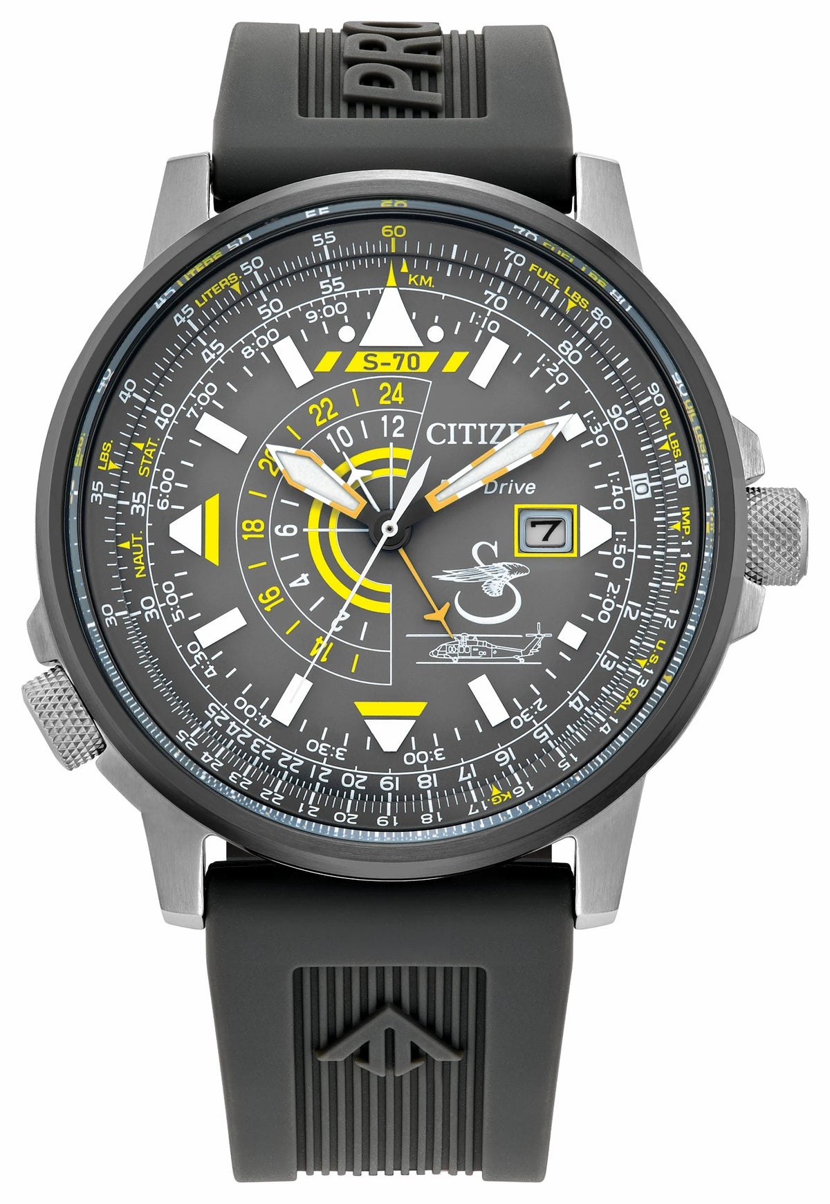 Promaster Sikorsky Gray Dial Polyurethane Strap BJ7004-43H