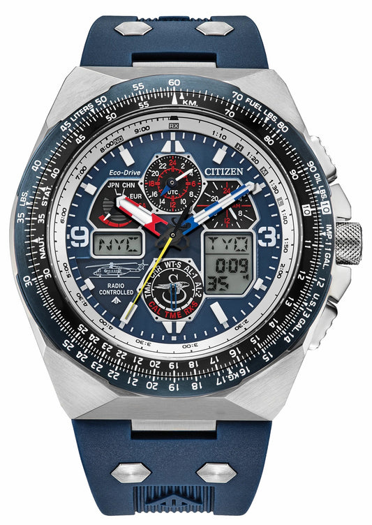 Promaster Sikorsky Blue Dial Rubber Strap JY8156-00L