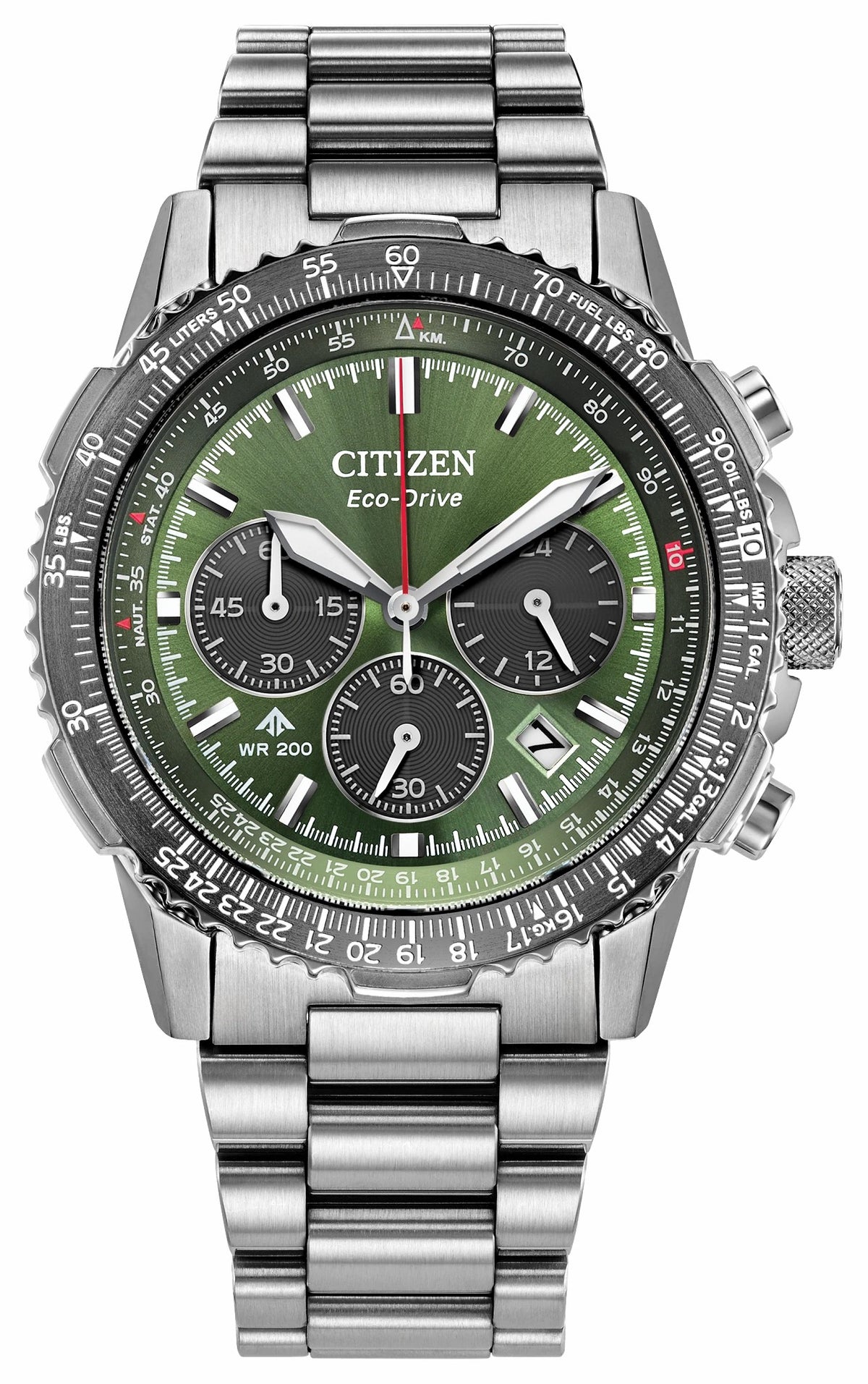 Promaster Navihawk Green Dial Stainless Steel Bracelet CA4664-60W