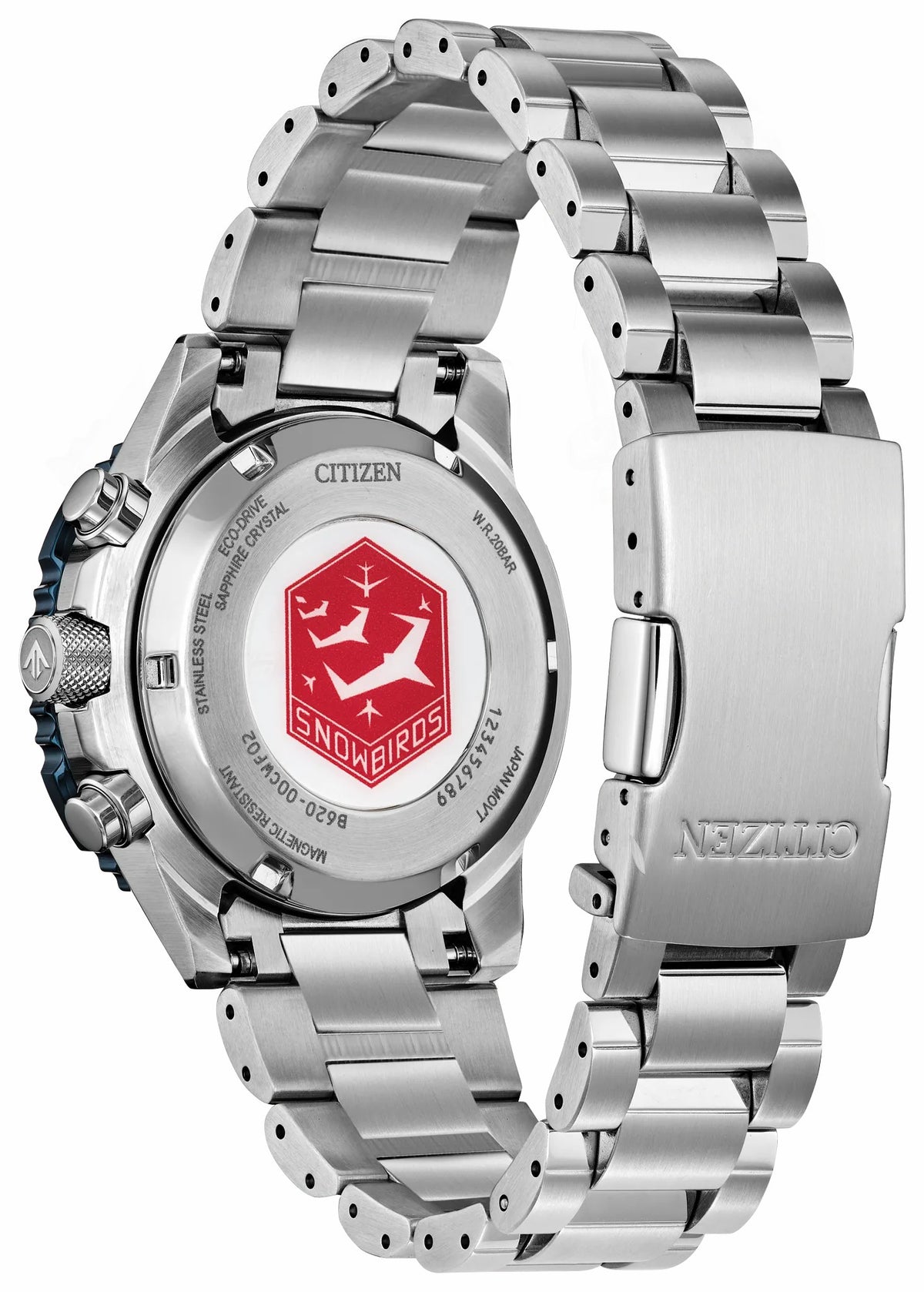 Promaster Navihawk Red Dial Stainless Steel Bracelet CA4668-51X