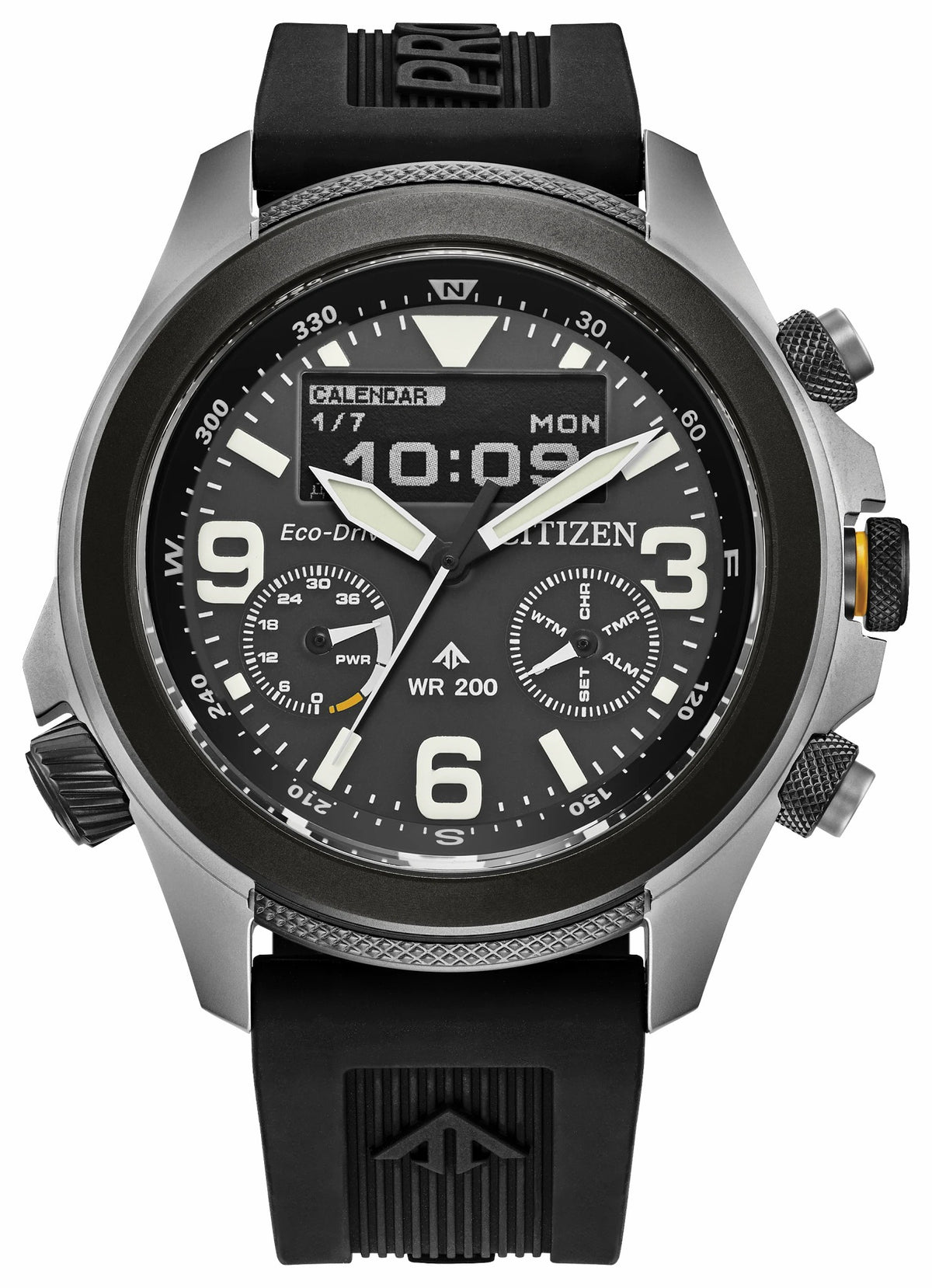 Promaster Land U822 Black Dial Polyurethane Strap JV1007-07E