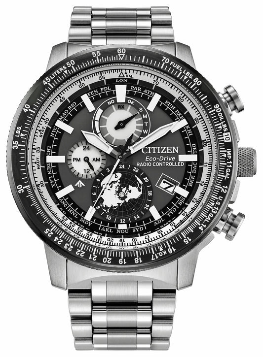 Promaster Geo Trekker Gray Dial Stainless Steel Bracelet BY3006-53H