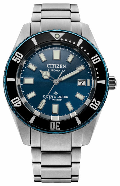 Promaster Fujitsubo Blue Dial Super Titanium with Duratect Platinum Bracelet NB6026-56L