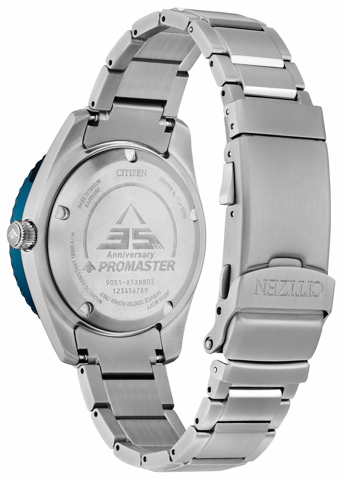 Promaster Fujitsubo Blue Dial Super Titanium with Duratect Platinum Bracelet NB6026-56L