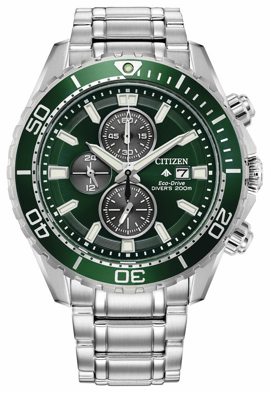 Promaster Dive Green Dial Stainless Steel Bracelet CA0820-50X
