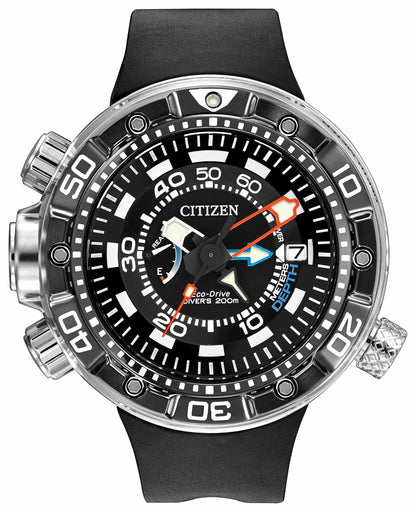 Promaster Aqualand 200M - Men's Eco-Drive Black Dive Watch