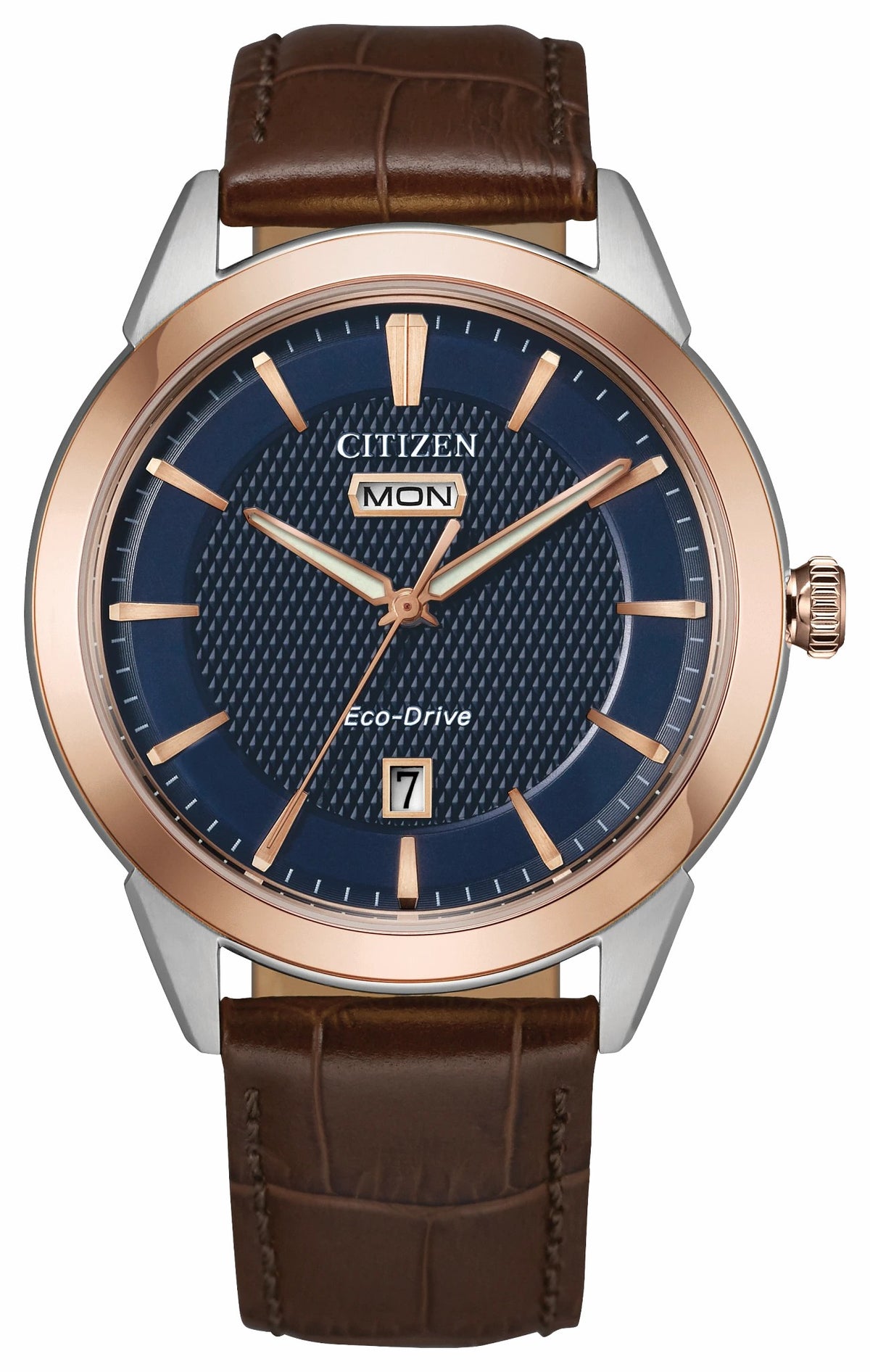 Rolan Navy Dial Leather Strap AW0096-06L