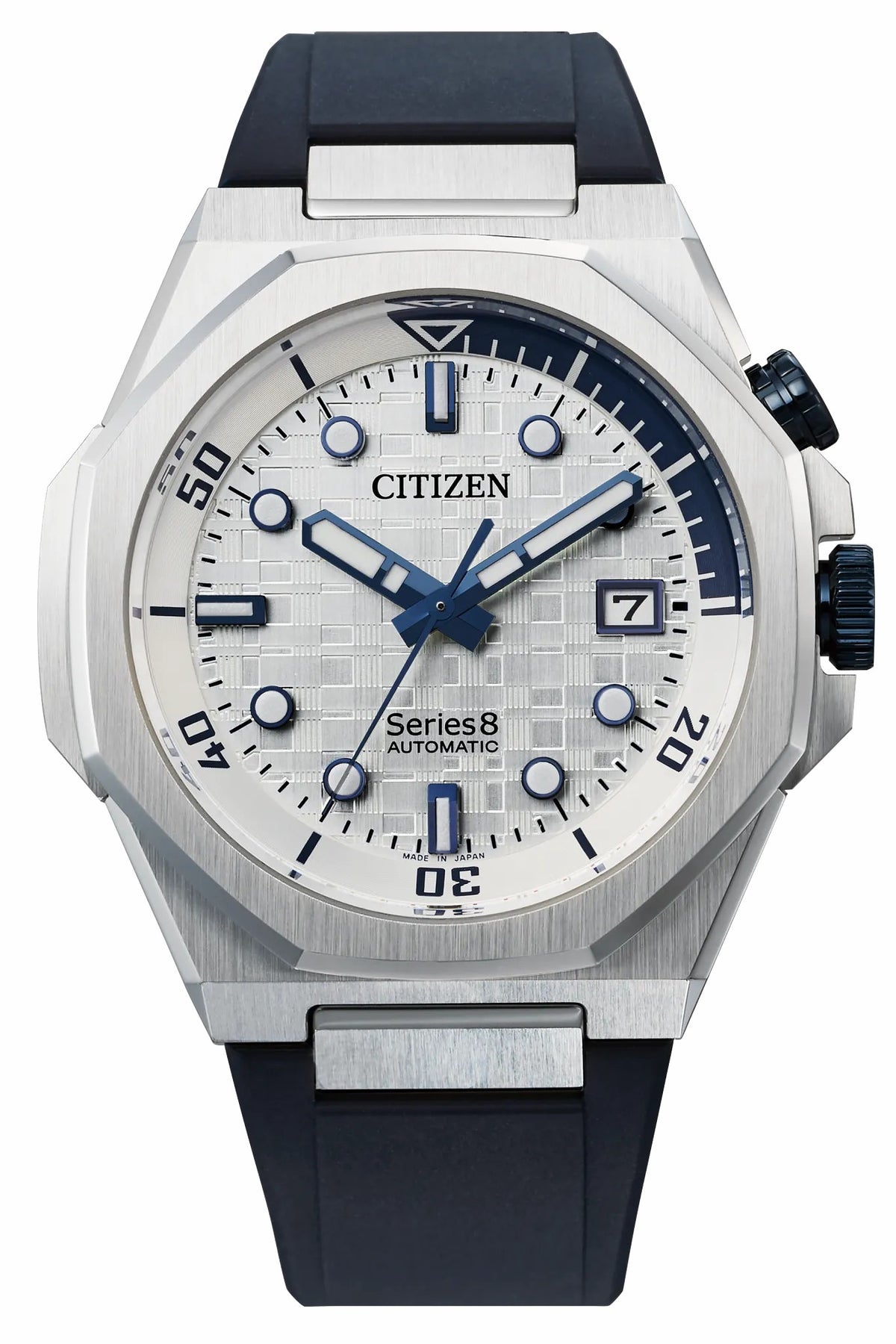 Series8 890 White Dial Polyurethane Strap NB6060-07A
