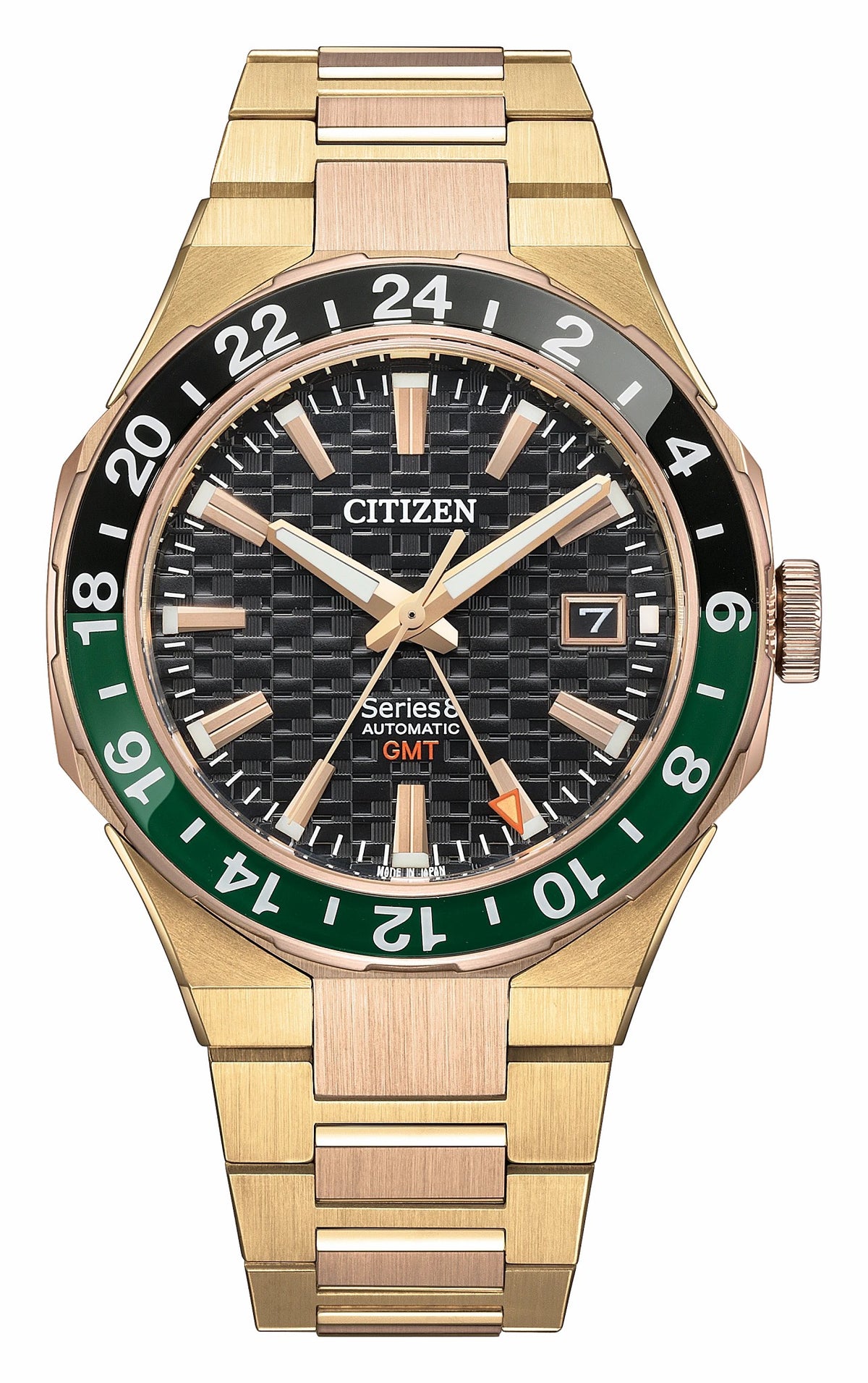Series8 880 GMT Black Dial Stainless Steel Bracelet NB6033-51E
