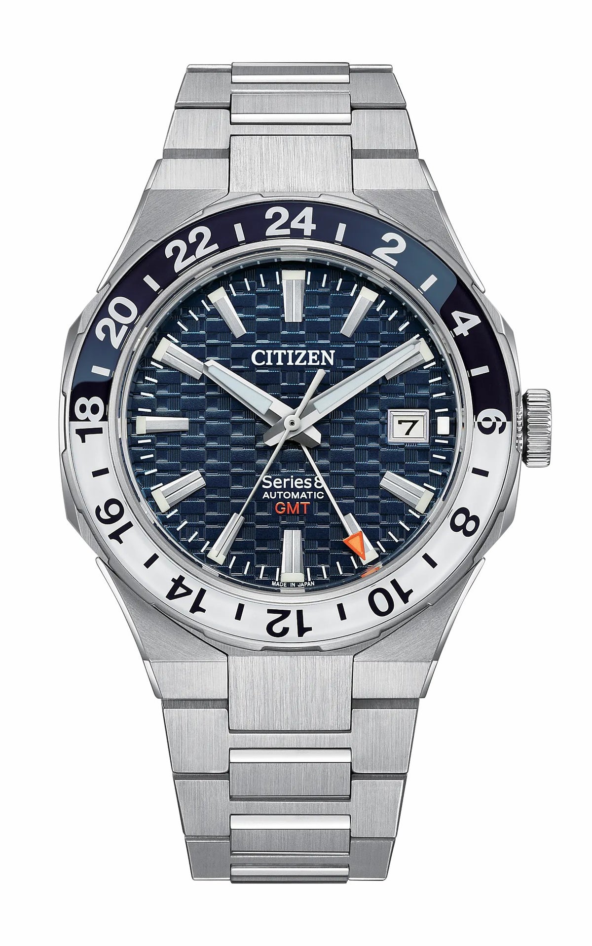 Series8 880 GMT Navy Dial Stainless Steel Bracelet NB6034-58L
