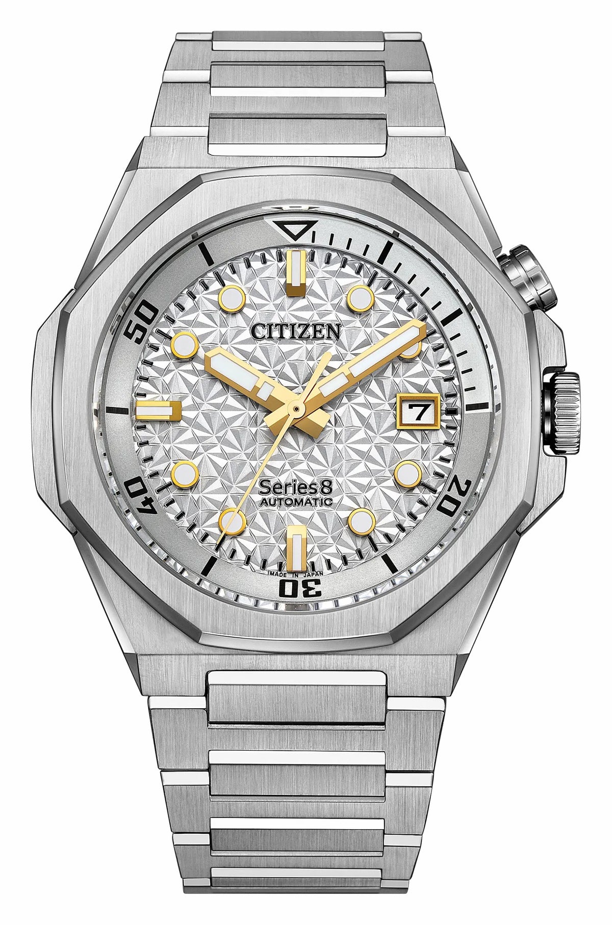 Series8 890 City Lights Silver-Tone Dial Stainless Steel Bracelet NB6060-58H