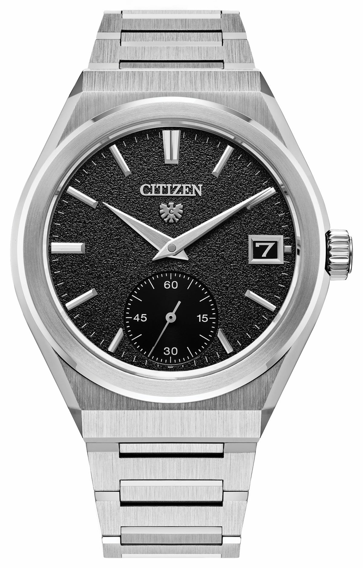 The CITIZEN Caliber 0210 Black Dial Stainless Steel Bracelet NC1000-51E