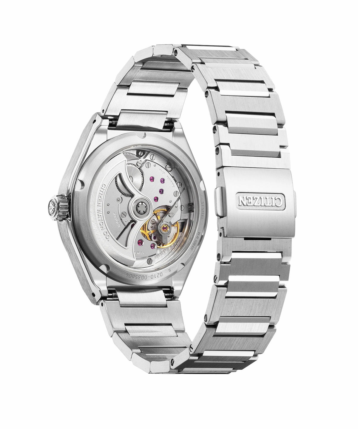 The CITIZEN Caliber 0210 Black Dial Stainless Steel Bracelet NC1000-51E