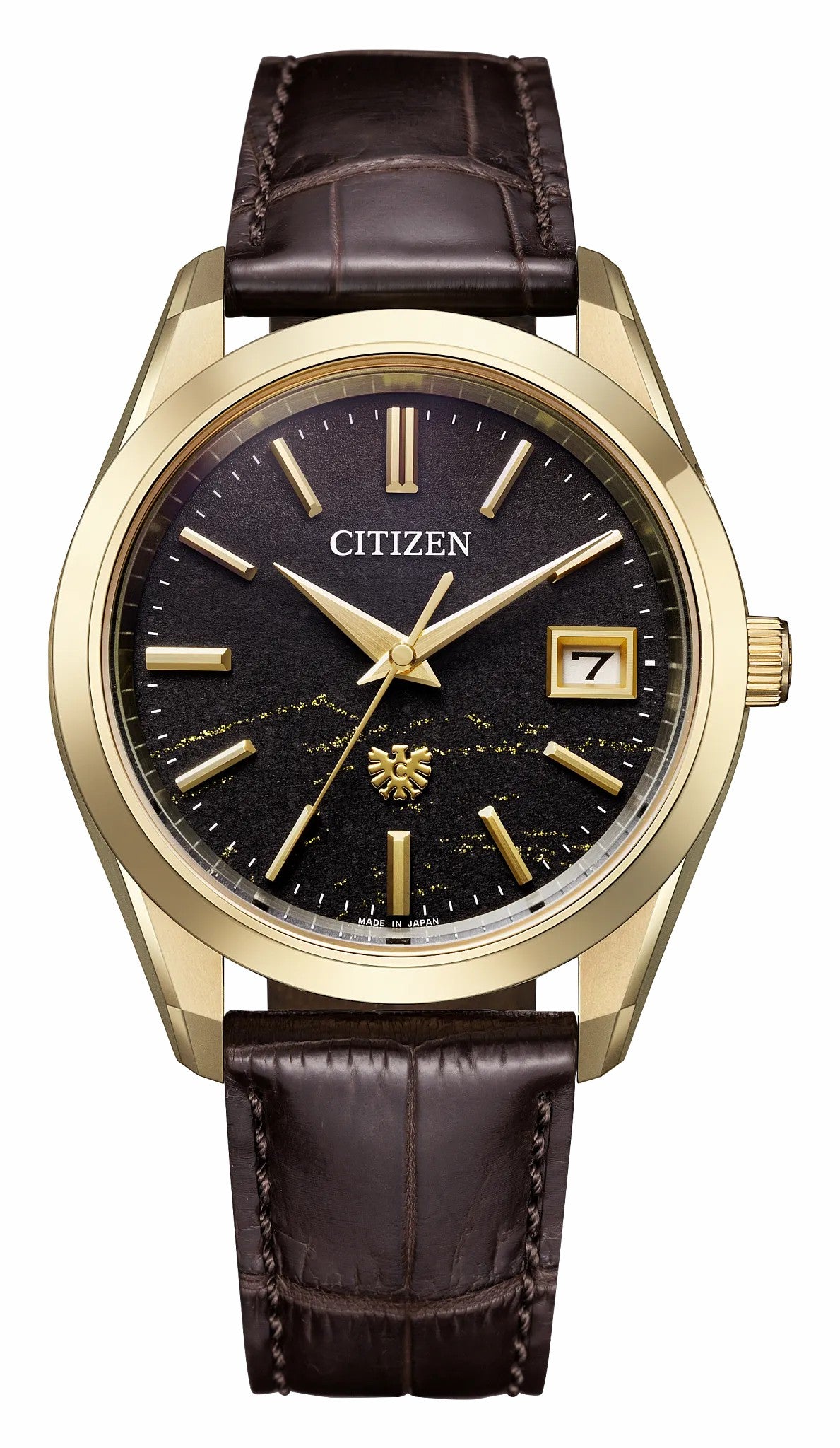 The CITIZEN Brown Dial Crocodile Strap AQ4103-16W