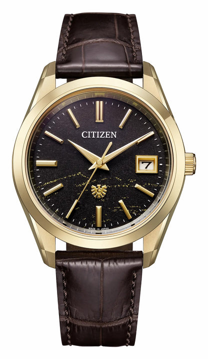 The CITIZEN Brown Dial Crocodile Strap AQ4103-16W