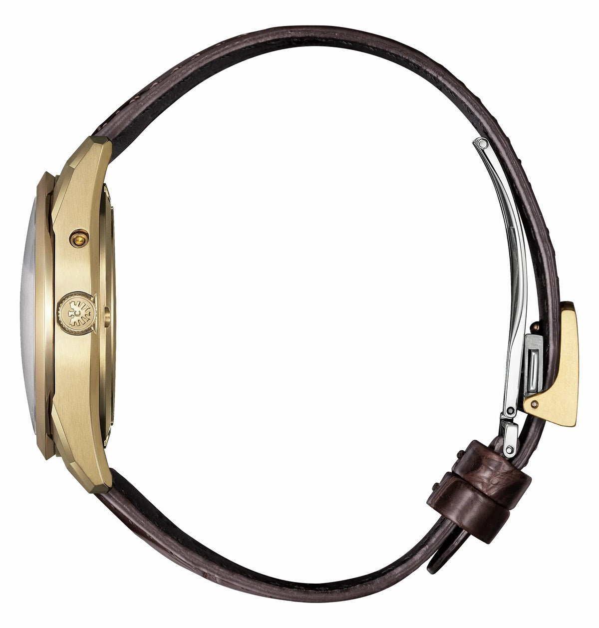 The CITIZEN Brown Dial Crocodile Strap AQ4103-16W