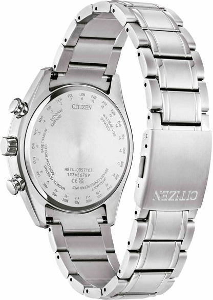 Tsuki-yomi A-T Green Dial Super Titanium Bracelet BY1010-57X