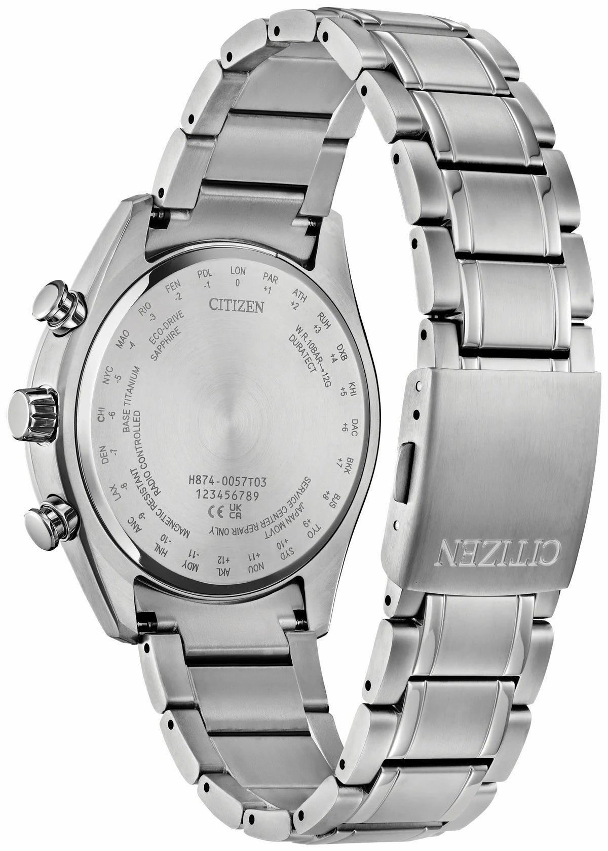 Tsuki-Yomi A-T Purple Dial Super Titanium Bracelet BY1010-81Z