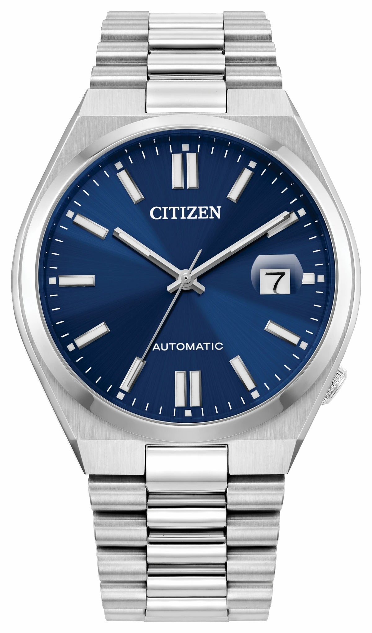 TSUYOSA Blue Dial Stainless Steel Bracelet NJ0150-56L