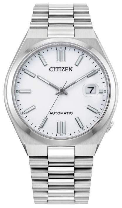 TSUYOSA White Dial Stainless Steel Bracelet NJ0150-56A