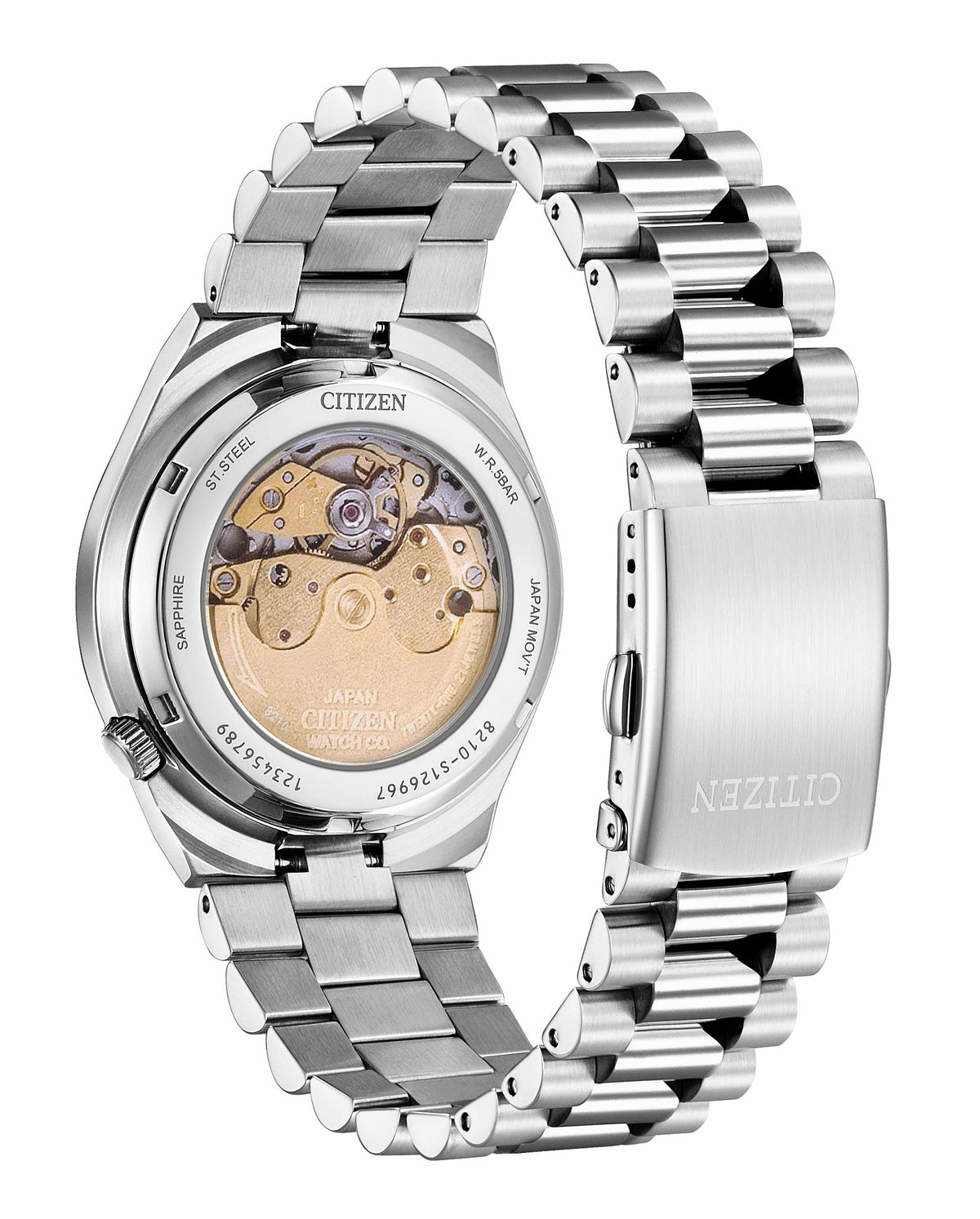 TSUYOSA White Dial Stainless Steel Bracelet NJ0150-56A