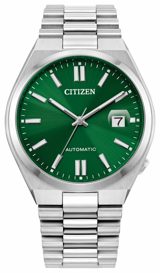 TSUYOSA Green Dial Stainless Steel Bracelet NJ0150-56X