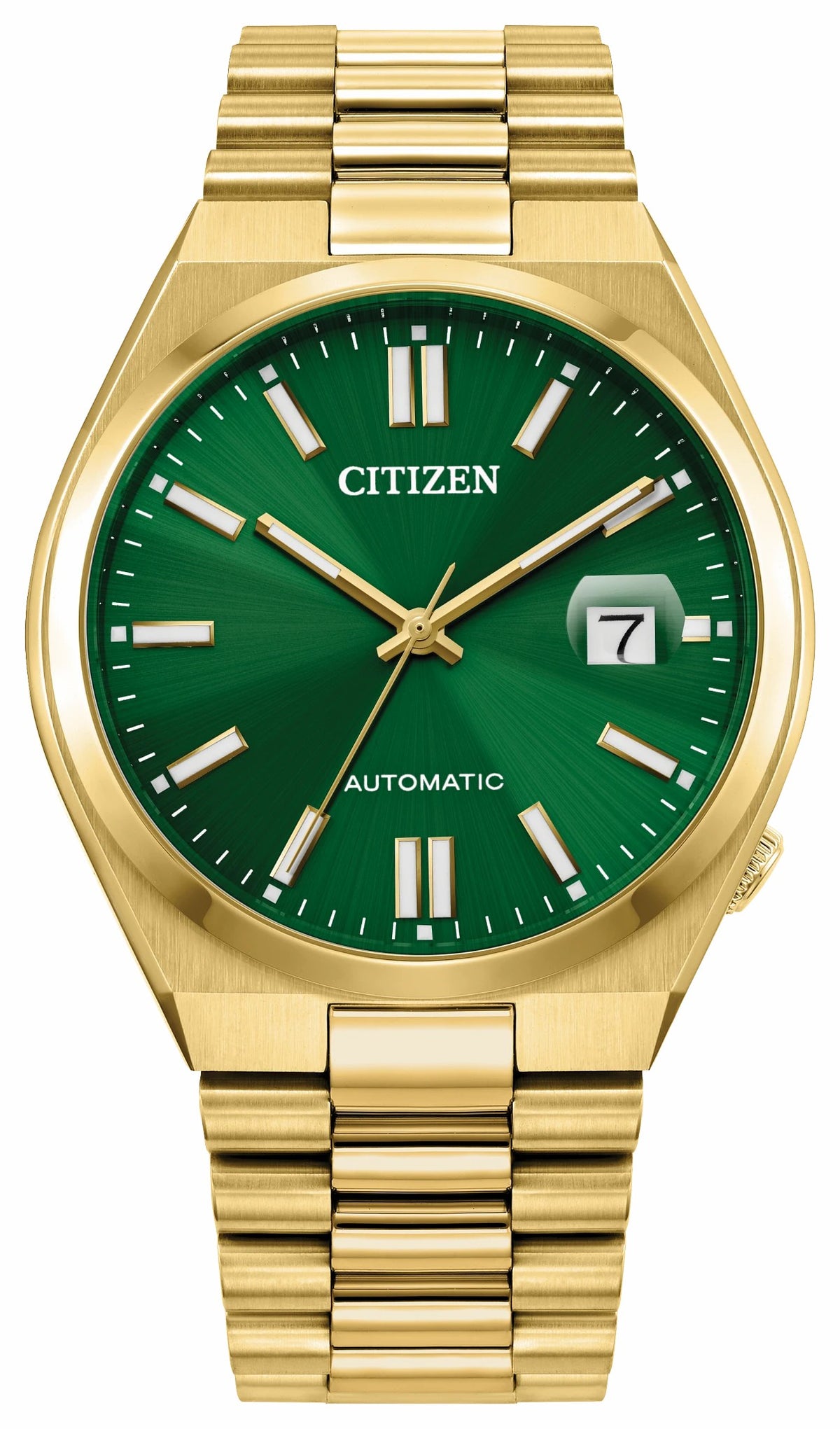 TSUYOSA Green Dial Stainless Steel Bracelet NJ0152-51X