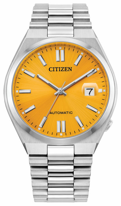 TSUYOSA Yellow Dial Stainless Steel Bracelet NJ0150-56Z