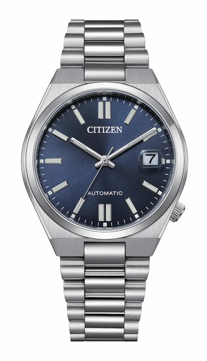 TSUYOSA 37mm Blue Dial Stainless Steel Bracelet NJ0200-50M