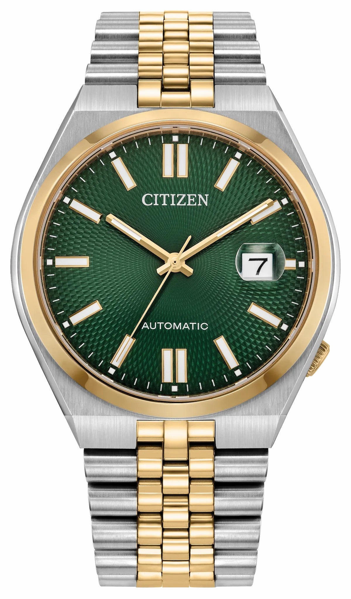 TSUYOSA 60 Green Dial Stainless Steel Bracelet NK0024-54X